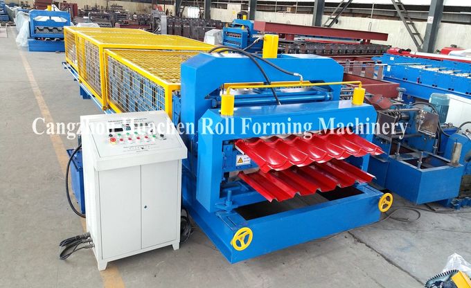 1250 millimetri hanno galvanizzato il rotolo dello strato che forma 5.5kw il potere a macchina, macchina della fabbricazione dell'acciaio delle mattonelle