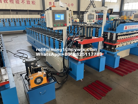 Macchina per la formazione di rotoli a pannelli murali ad alta velocità a controllo plc 15 m/min