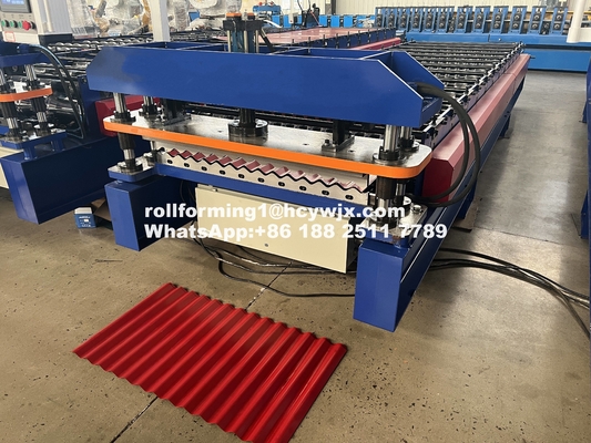 H macchina per la formazione di rotoli ondulati a base di trave 45# Roller in acciaio Omron Encoder 15-20m/Min