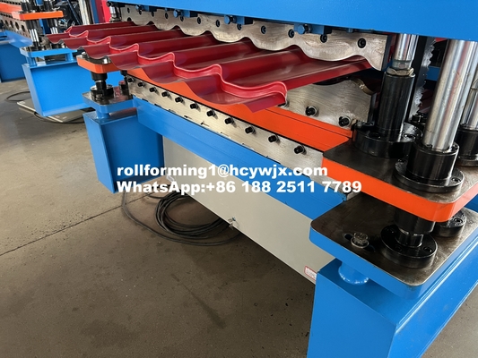 Macchina per la formazione di rotoli a freddo a doppio strato con profilo C15 e TR10-113