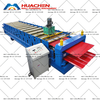 Macchine a rotolamento a copertura doppia PPGI / GI per tetti metallici