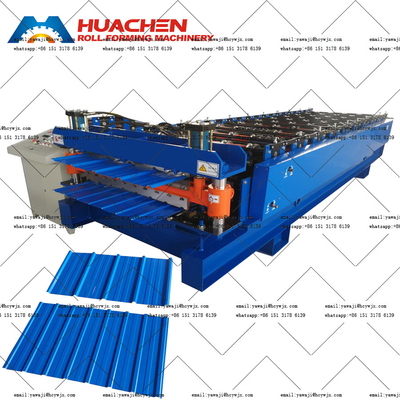 0.3-0.6mm Doppia strato rotolo di formazione macchina per fogli di tetto