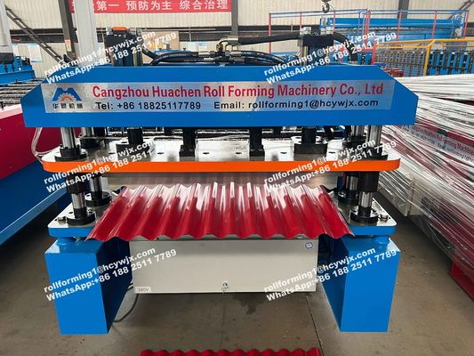 Il silo d'acciaio PPGI ha ondulato il rotolo che forma la macchina per lo strato del tetto di 0.7mm