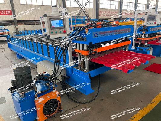 Macchina per la formatura di tegole per tetti/Macchina per la produzione di tegole smaltate/Profilatrice per lamiere