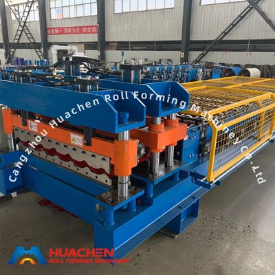Macchina automatica per la formazione di rotoli di piastrelle vetrate con spessore da 0,3 a 0,6 mm, 12 stazioni e azionamento a catena