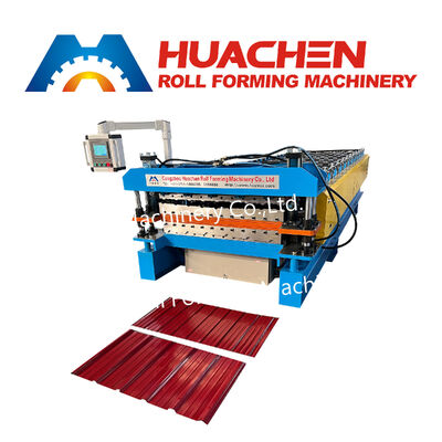 Macchina per la formazione di rotoli a doppio strato per tetti Ibr & Step Tile Sheet Making Machine