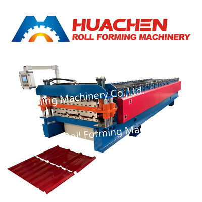 Macchina per la formazione di rotoli di lamiere di metallo per tetti in alluminio con dimensioni precise