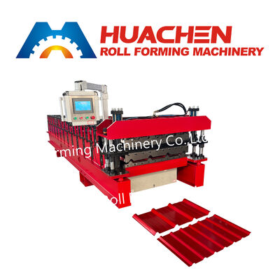 Macchine per la lavorazione di fogli di tetto trapezoidali completamente automatiche per pannelli di tetto metallici