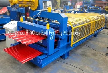 Macchina per la formazione di rotoli di lamiere di metallo 0,3 - 0,8 mm Taglio idraulico automatico