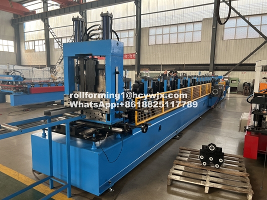 Un clic CZ Purlin Interchange Roll Forming Machine Chain Drive