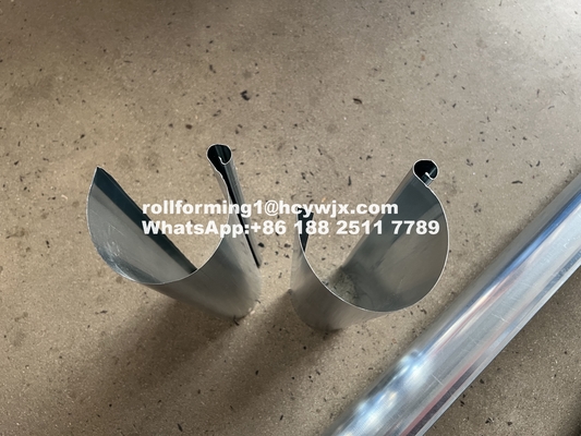 PLC e convertitore controllato Gutter Roll Forming Machine per supporto online