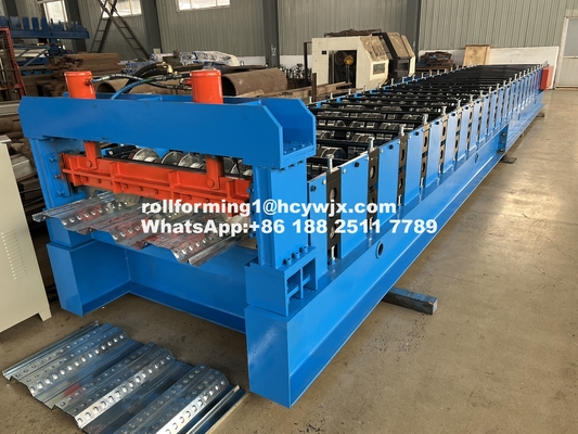 PLC controllato pavimento Deck Roll Forming Machine 400 mm H trave di acciaio telaio 1220 mm di larghezza