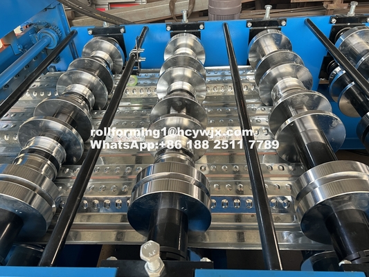 PLC controllato pavimento Deck Roll Forming Machine 400 mm H trave di acciaio telaio 1220 mm di larghezza