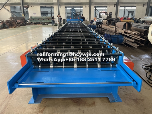 PLC controllato pavimento Deck Roll Forming Machine 400 mm H trave di acciaio telaio 1220 mm di larghezza