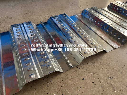 PLC controllato pavimento Deck Roll Forming Machine 400 mm H trave di acciaio telaio 1220 mm di larghezza