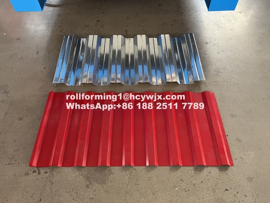 0.3-0.6mm 5.5KW Potenza doppio strato rotolo macchina di formazione