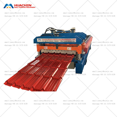 5.5Kw 12 stazioni metallo vetrata piastrelle di tetto rotolo macchina di formazione