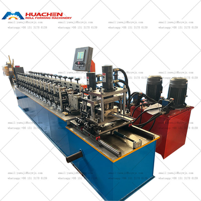 Macchina di rotolamento per porte con persiana in acciaio metallico con foratura