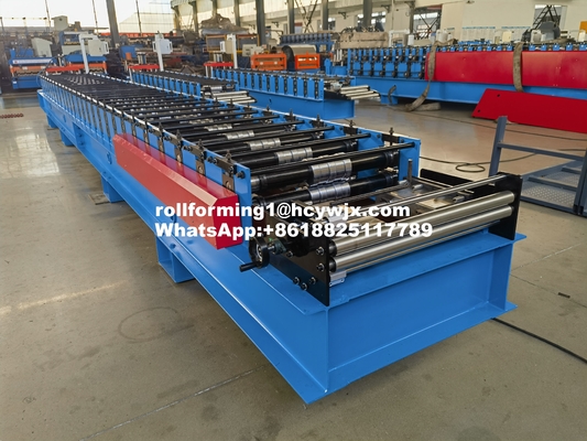 Rotolo trapezoidale dello strato del tetto del metallo che forma il rotolo a macchina del pannello del tetto che forma macchina