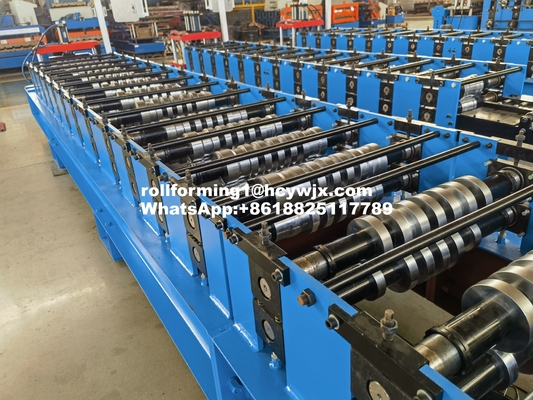 Rotolo trapezoidale dello strato del tetto del metallo che forma il rotolo a macchina del pannello del tetto che forma macchina