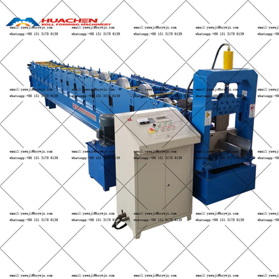 Automaticamente piastra di acciaio galvanizzato metallo tetto pioggia canaglia rotolo macchina di formazione