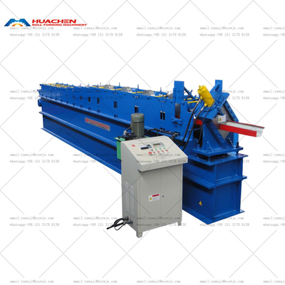 Cr12 Acciaio Taglio idraulico Gutter Roll Forming Machine con controllo PLC