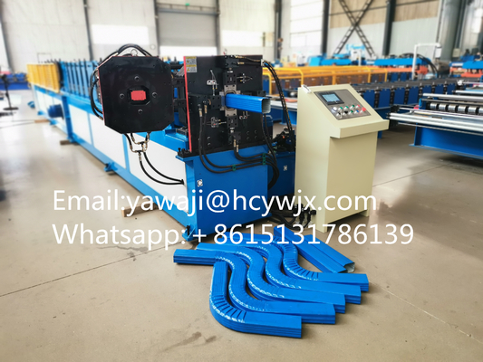 Roof Gutter Downspout Elbow Machine Rain Steel Downspout Roll Forming Machine con gomito