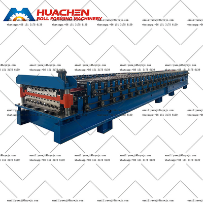 1250mm Larghezza del materiale Macchina di formazione a rotoli a doppio ponte con 380v 50Hz 3 fasi Sistema elettrico
