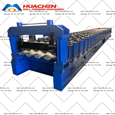 Efficiente Roof Panel Roll Forming Machine Roofing Sheet Making Machine con velocità di 15m/min