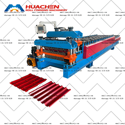 Pannello di copertura a doppio ponte PPGI / GI Metal Roll Forming Machine