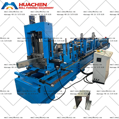 Taglio idraulico di acciaio galvanizzato OMEGA Purlin Roll Forming Machine con CE