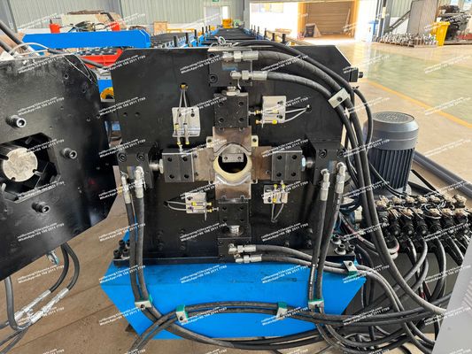 100 mm rotonda tubo a scarico rotolo di formazione macchina di taglio idraulico tipo