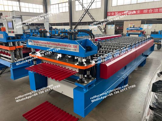 Il silo d'acciaio PPGI ha ondulato il rotolo che forma la macchina per lo strato del tetto di 0.7mm