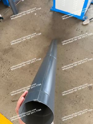 Macchina per la formatura a rulli di tubi di scarico in acciaio per acqua piovana 333