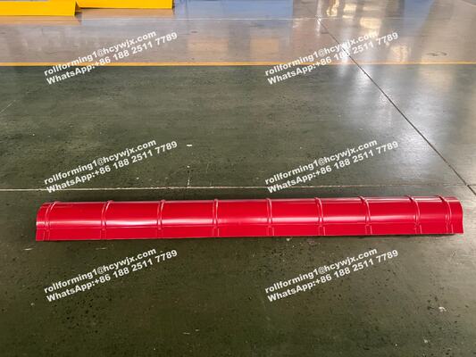 Il piatto d'acciaio incita Ridge il cappuccio a piastrellare il cappuccio a macchina Cold Roll di Ridge che forma la macchina