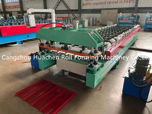 15-20 m/min Velocità 0,3-0,6 mm Spessore del materiale Azionamento a catena Tetti di piastra di roll formare macchina per piastrelle metalliche e pannelli di tetto