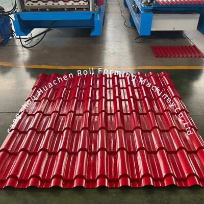 1200mm Larghezza del materiale 18 rulli rotolo di plastica vetrata con potenza di 5,5KW per le piastrelle del tetto PPGI/GI