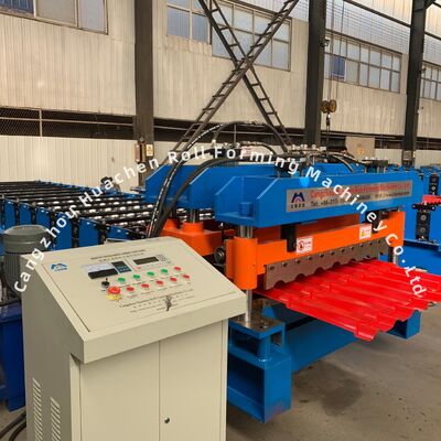 4m/min Velocità 13 stazioni a rulli Macchina di formazione a rotoli di piastrelle vetrate in acciaio con 45# Acciaio