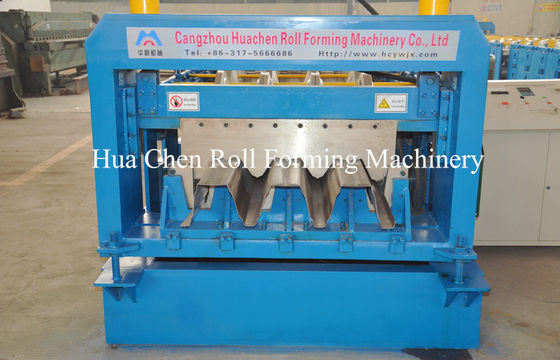 1.2mm Spessore 28T Peso Metal Deck Roll Forming Machine con 1 anno di garanzia per la produzione di pavimenti
