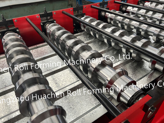 Macchine per la trasformazione di bobine di acciaio metallico; macchine per la trasformazione di fogli di pavimento con pannelli di tetto trapezoidali