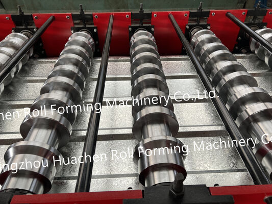 Macchine per la trasformazione di bobine di acciaio metallico; macchine per la trasformazione di fogli di pavimento con pannelli di tetto trapezoidali