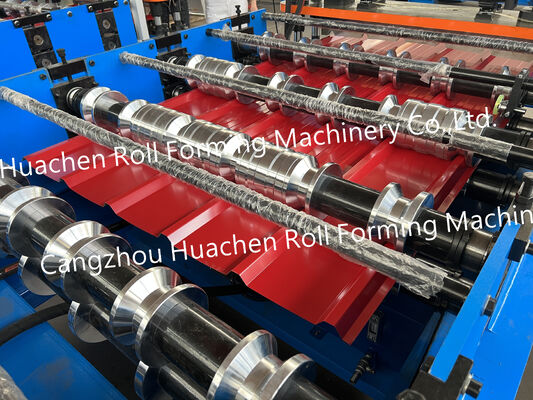 Automatic sheet forming production line for roof panels and wall panels