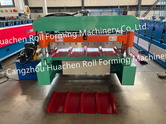 High-strength metal roll single-layer roof tile forming machine, corrugated sheet rolling forming machine