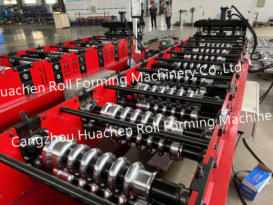 Macchine per la formazione di lamiere per pannelli di tetto trapezoidali e ondulati in acciaio metallico a strato unico