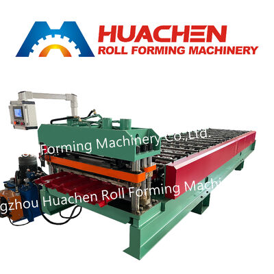 Macchine per la formazione di pannelli di copertura a profilati mono strati di piastrelle metalliche in acciaio