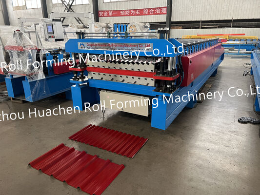 Macchina per la fabbricazione di pannelli di copertura in lamiera di acciaio di alta qualità / Macchina per la formazione di piastrelle vetrate a doppio strato