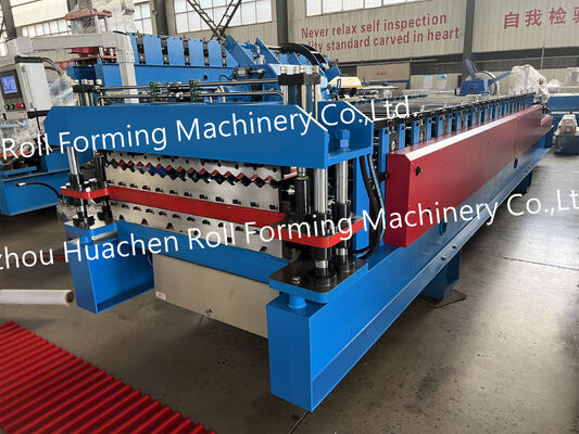 Macchina per la fabbricazione di pannelli di copertura in lamiera di acciaio di alta qualità / Macchina per la formazione di piastrelle vetrate a doppio strato