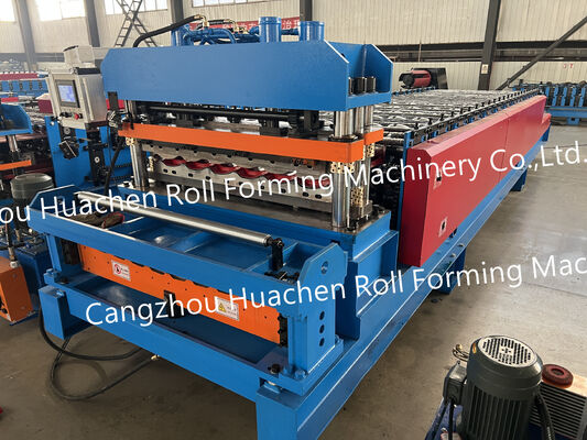 Automatic Double Layer Glazed Tile and Ibr Roofing Panel Roll Forming Machine