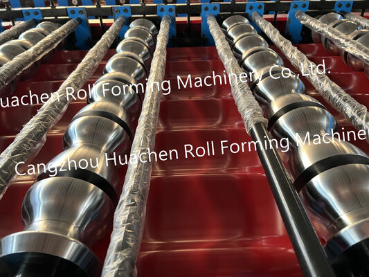 Macchine per la fabbricazione di piastrelle vetrate ondulate laminate in ferro colorato - macchine per la formazione a doppio strato