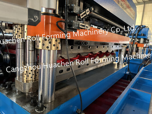 Macchine per la fabbricazione di piastrelle vetrate ondulate laminate in ferro colorato - macchine per la formazione a doppio strato